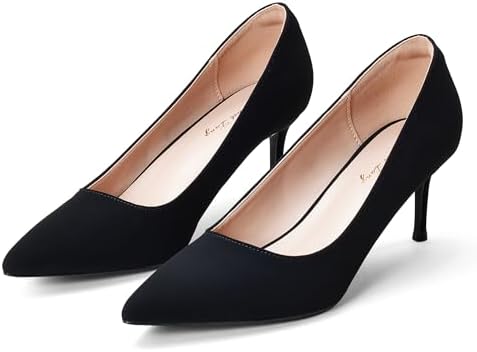 Elisabet Tang |4 Inch Kitten Heel Pumps Sexy Pointed Toe Women's Dress Shoes for Date Prom Party Wedding