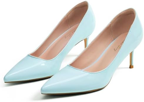 Elisabet Tang |4 Inch Kitten Heel Pumps Sexy Pointed Toe Women's Dress Shoes for Date Prom Party Wedding