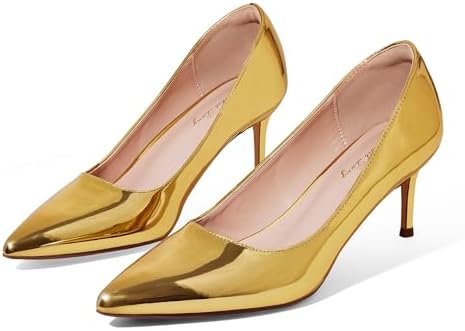 Elisabet Tang |4 Inch Kitten Heel Pumps Sexy Pointed Toe Women's Dress Shoes for Date Prom Party Wedding