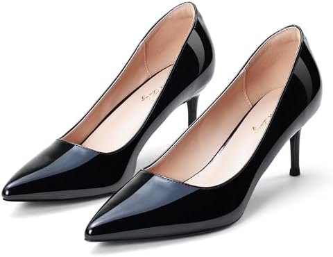 Elisabet Tang |4 Inch Kitten Heel Pumps Sexy Pointed Toe Women's Dress Shoes for Date Prom Party Wedding