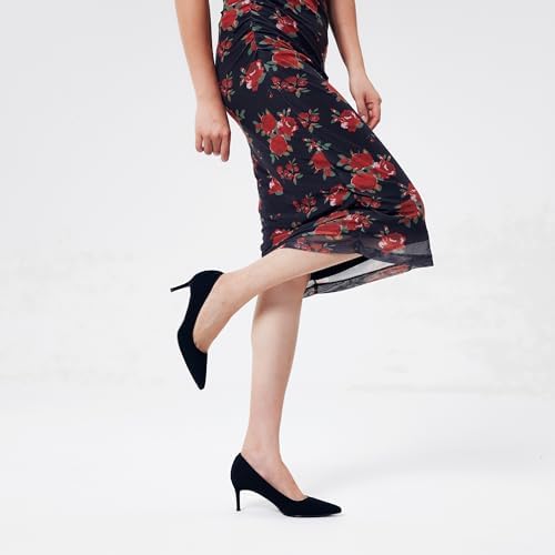 Elisabet Tang |4 Inch Kitten Heel Pumps Sexy Pointed Toe Women's Dress Shoes for Date Prom Party Wedding